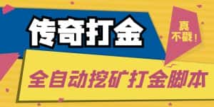 （5152期）传奇永恒全自动挖矿打金项目，号称单窗口日收益50+【永久脚本+使用教程】-优优云创网