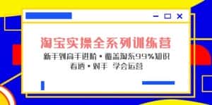 (5172期)淘宝实操全系列训练营 新手到高手进阶·覆盖·99%知识 看透·对手 学会运营-优优云创网