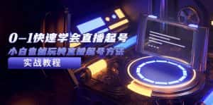 （5305期）2023从0-1快速学会直播起号，小白也能玩转直播起号方法实战流程-优优云创网