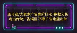 （5502期）亚马逊/大卖家广告高阶打法+数据分析，走出传统广告误区 不靠广告也能出单-优优云创网
