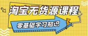 兽爷解惑·淘宝无货源课程,有手就行,只要认字,小学生也可以学会-优优云创网