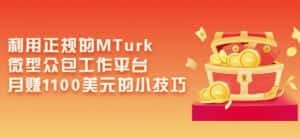 利用正规的MTurk微型众包工作平台,月赚1100美元的小技巧-优优云创网