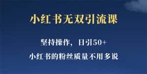 (5674期)小红书无双课一天引50+女粉,不用做视频发视频,小白也很容易上手拿到结果-优优云创网