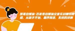 凯哥自媒体·百家号自媒体全套实战赚钱教程,从新手开始,循序渐进,系统的讲解-优优云创网