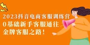 （5688期）2023抖音·电商客服训练营：0基础新手客服通往金牌客服之路！-优优云创网