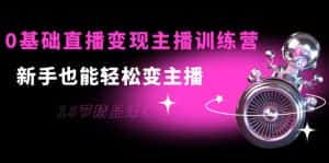 0基础直播变现主播训练营:新手也能轻松变主播,15节精品课-优优云创网