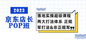 (5699期)2023京东店长·POP班 落地实操超级课程 两大打法体系 正规军&非正规军-优优云创网