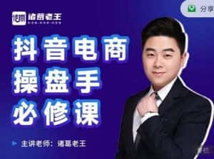 诸葛老王-抖音电商操盘手必修课：顶层设计，​起号破局，爆款运营，数据分析-优优云创网