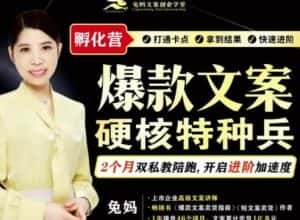 兔妈·爆款文案硬核特种兵孵化营,实现了每个月2000-30000+的副业增收-优优云创网