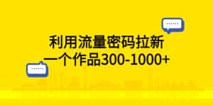 (5769期)利用流量密码拉新,一个作品300-1000+-优优云创网