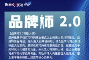 「品牌师2.0」全新36节视频课,全体系的品牌构建(价值1399元)-优优云创网