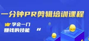 抖音视频一分钟PR剪辑培训:学会一门赚钱的技能,每节课短小精悍-优优云创网