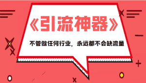 《引流神器》拥有这套系统化的思维,不管做任何行业,永远都不会缺流量(PDF电子书)-优优云创网