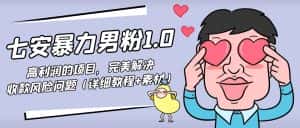 暴力男粉1.0：高利润的项目，完美解决收款风险问题（详细教程+素材）-优优云创网
