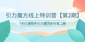 (6004期)引力魔方线上特训营【第二期】五月新课,7天打通你开引力魔方的任督二脉-优优云创网