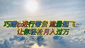(6014期)巧蹭ip进行带货,流量起飞,让你轻松月入过万【脚本+素材】-优优云创网