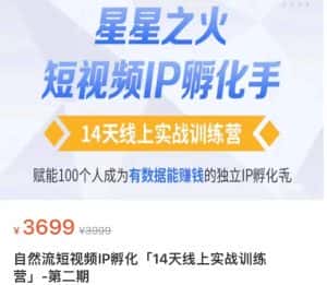瑶瑶·自然流短视频IP孵化第二期,14天线上实战训练营,赋能100个人成为有数据能赚钱的独立IP孵化手-优优云创网