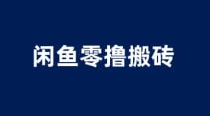 （6096期）闲鱼零撸无脑搬砖，一天200＋无压力，当天操作收益即可上百-优优云创网