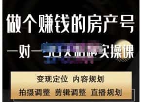 刘广标·同城房产号线上陪跑课,拍摄、剪辑、写文案、直播,做一个具有潜力价值的房产号-优优云创网