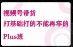 大播汇·视频号带货Puls班,视频号底层逻辑,起号自然流鱼塘等玩法-优优云创网