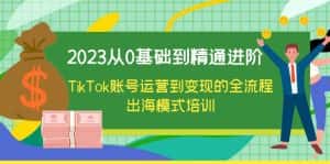 (6299期)2023从0基础到精通进阶,TikTok账号运营到变现的全流程出海模式培训-优优云创网
