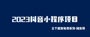 (6344期)2023抖音小程序项目,变现逻辑非常很简单,当天变现,次日提现!-优优云创网