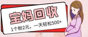 最新宝妈粉回收变现计划及胎教音乐高端变现玩法全套教程!(非老玩法)-优优云创网