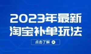 2023年最新淘宝补单玩法,18节课让教你快速起新品,安全不降权-优优云创网