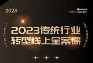 数据哥2023传统行业转型线上全案课,2023年传统行业如何转型线上,线上创业/传统转型避坑宝典-优优云创网