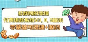 市面卖1288的最新多群同时变现付费进群系统V3.8.5版本(零基础可搭建+源码)-优优云创网
