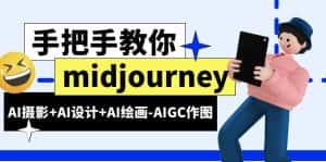 （6377期）midjourney新手入门基础，AI摄影+AI设计+AI绘画-AIGC作图（59节课时）-优优云创网