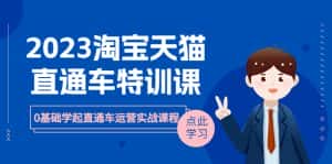（6405期）2023淘宝·天猫直通车评特训课，0基础学起直通车运营实战课程（8节课时）-优优云创网