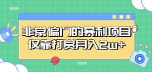 非常偏门的暴利项目,仅靠打赏月入2w+-优优云创网