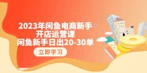 (6470期)2023年闲鱼电商新手开店运营课:闲鱼新手日出20-30单(18节-实战干货)-优优云创网