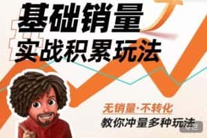 内功丨淘系基础销量实战积累玩法，无销量·不转化，教你冲量多种玩法-优优云创网