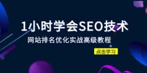 （6501期）1小时学会SEO技术 网站排名优化实战高级教程-秒杀市面95%收费几千的SEO教程-优优云创网