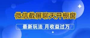 (6587期)微信截屏聊天开橱窗卖女性用品:最新玩法 月收益过万-优优云创网