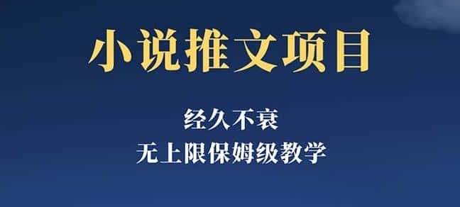经久不衰的小说推文项目，单号月5-8k，保姆级教程，纯小白都能操作