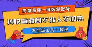 (6606期)外面收费199的最新直播间不加热,解决直播间不加热问题(软件+教程)-优优云创网