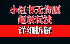 （6621期）做小红书无货源，靠这个品日入1000保姆级教学-优优云创网