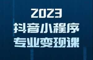 2023年抖音小程序变现保姆级教程,0粉丝新号,无需实名,3天起号,第1条视频就有收入-优优云创网
