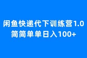 (6653期)闲鱼快递代下训练营1.0,简简单单日入100+-优优云创网
