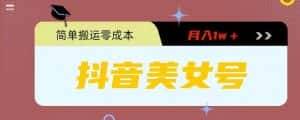 0粉无门槛暴力起号美女号，简单搬运月入1w＋【揭秘】-优优云创网