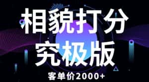 相貌打分究极版,客单价2000+纯新手小白就可操作的项目-优优云创网