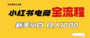 (6805期)外面收费4988的小红书无货源电商从0-1全流程,日入1000+-优优云创网