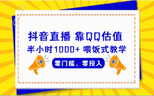 （6818期）QQ号估值直播 半小时1000+，零门槛、零投入，喂饭式教学、小白首选-优优云创网