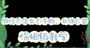 微信互推圈半自动引流方案,矩阵操作日引千人思路【详细视频教程】-优优云创网