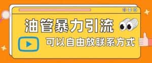 油管暴力引流，可以自由放联系方式【揭秘】-优优云创网