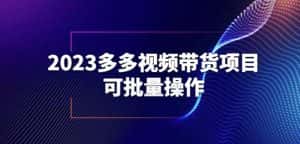 2023多多视频带货项目，可批量操作【保姆级教学】【揭秘】-优优云创网