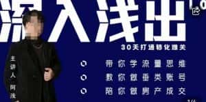 阿浅地产圈·深入浅出1.0,带你学流量思维,教你做垂直账号,陪你做房产成交-优优云创网
